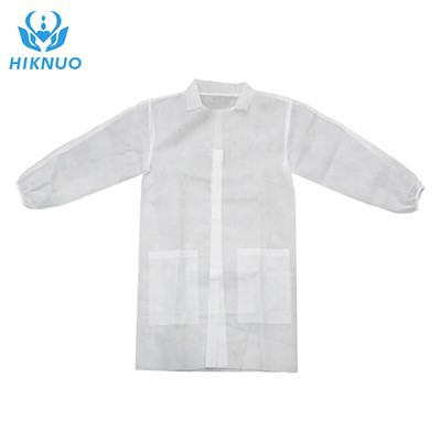 Wegwerp Kids 'non - geweven laboratoriumjas met kraag en zak